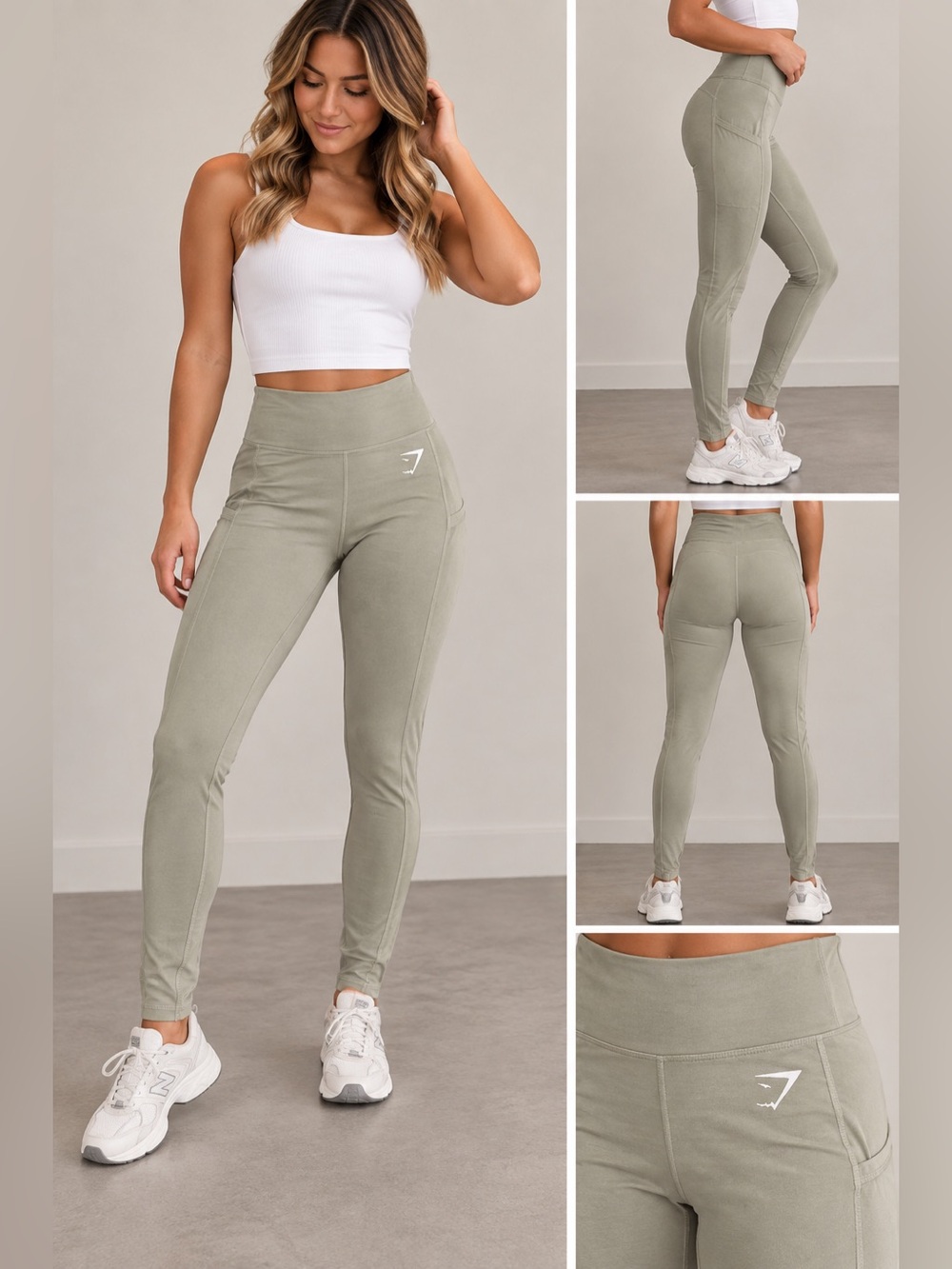 Gymshark Olive Green High-Rise Leggings